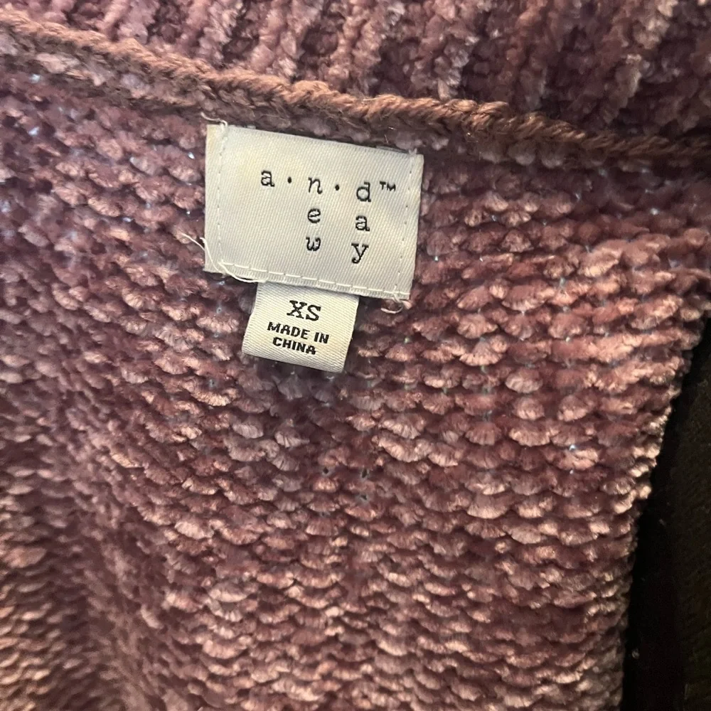 a.n.a Women's Lavender Chenille Open Cardigan - Picture 4 of 4